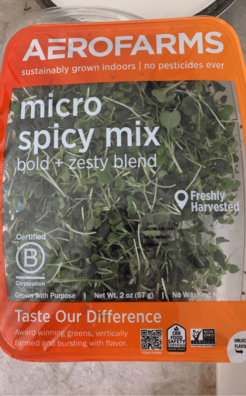 Aerofarms Micro Spicy Mix Bold + Zesty Blend