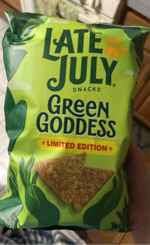 Late July Snacks Green Goddess Limited Edition Tortilla Chips