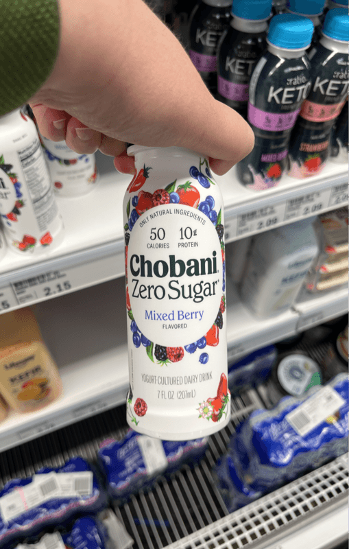 Chobani Zero Sugar Mixed Berry Yogurt-Cultured Dairy Drink