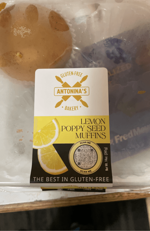 Antonina'S Bakery Lemon Poppy Seed Muffins