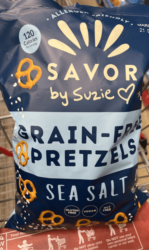 Savor By Suzie Grain-Free Pretzels With Sea Salt