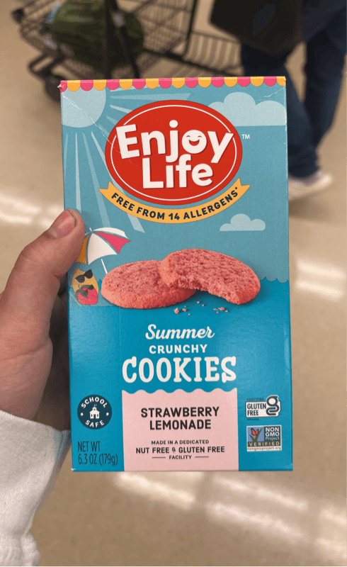 Enjoy Life Summer Crunchy Strawberry Lemonade Cookies