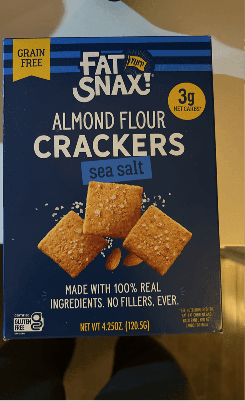 Fat Snax Crackers Sea Salt