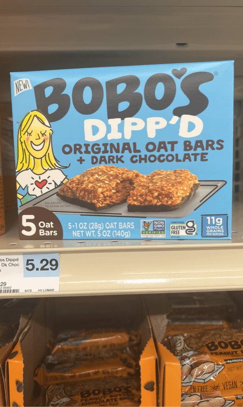 Bobo'S Dipp'D Original Oat Bars + Dark Chocolate