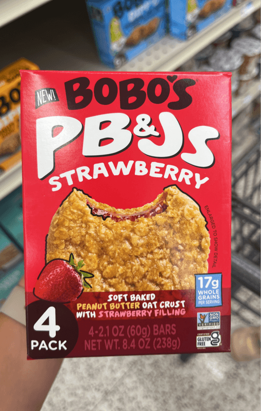 Bobo'S Pb&Js Strawberry Soft Baked Peanut Butter Oat Crust With Strawberry Filling