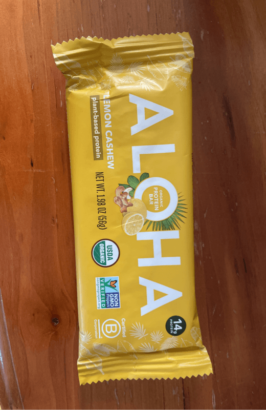 Aloha Lemon Cashew Organic Protein Bar