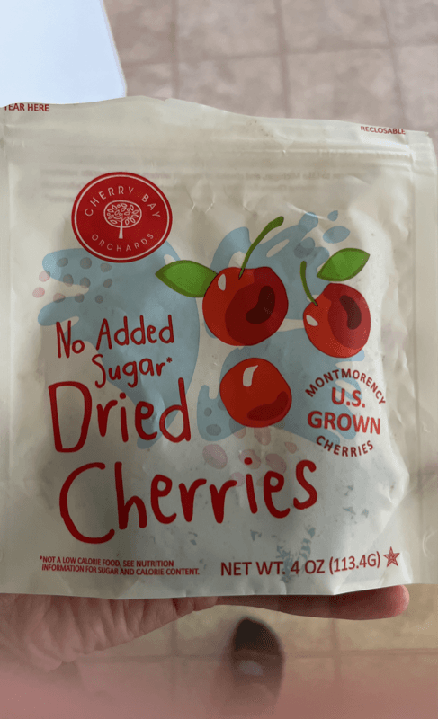 Cherry Bay Orchards No Added Sugar Dried Cherries