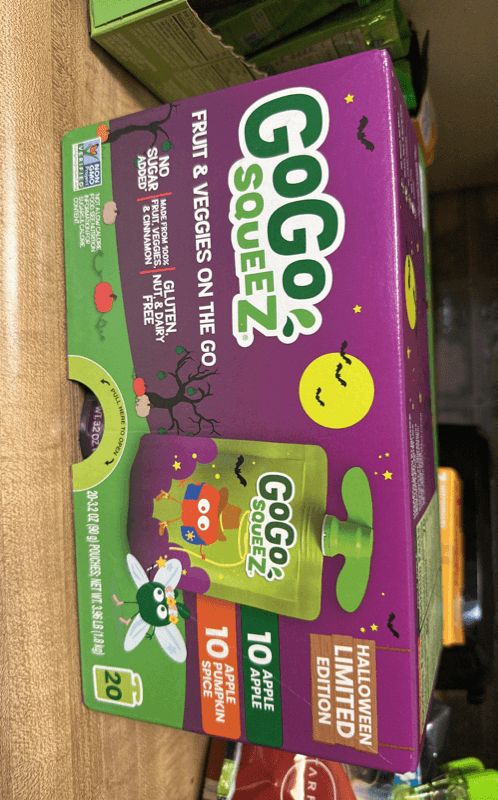 Gogo Squeez Gluten Free Apple Apple & Apple Pumpkin Spice Fruit & Veggies On The Go