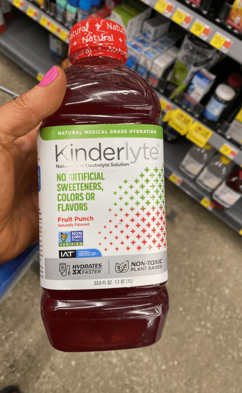 Kinderlyte Natural Oral Electrolyte Solution Fruit Punch