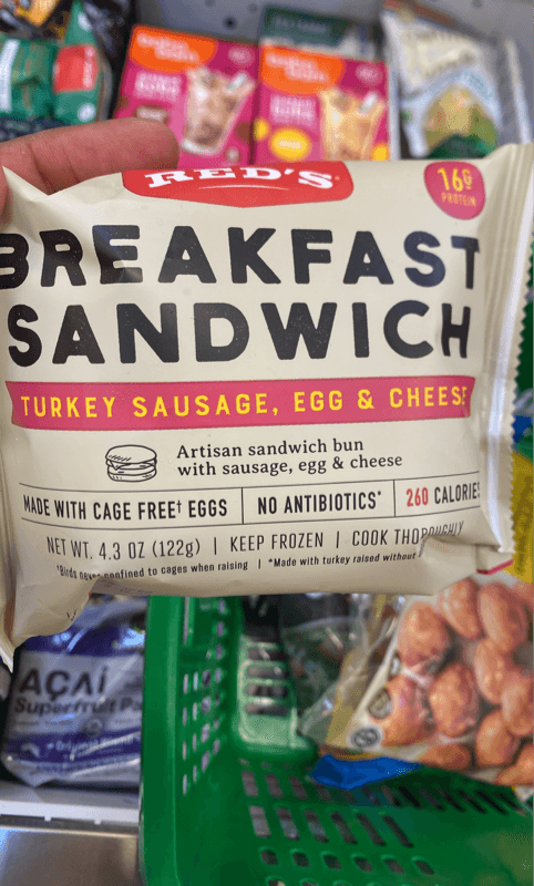 Red'S Breakfast Sandwich Turkey Sausage, Egg & Cheese
