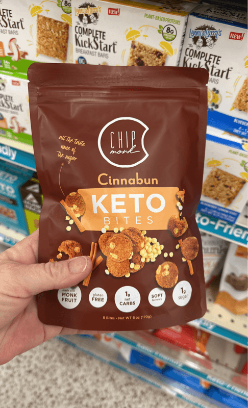 Chip Monk Cinnabun Keto Bites Cookies