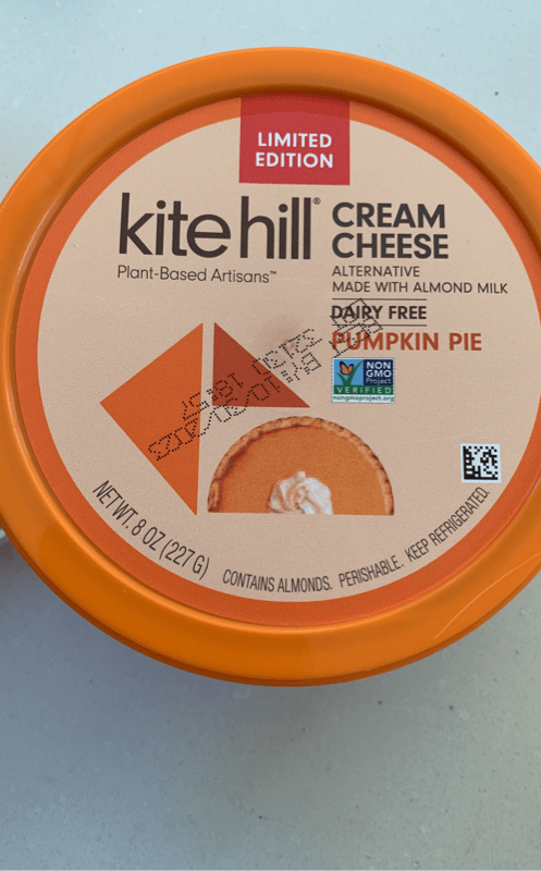 Kite Hill Limited Edition Cream Cheese Pumpkin Pie