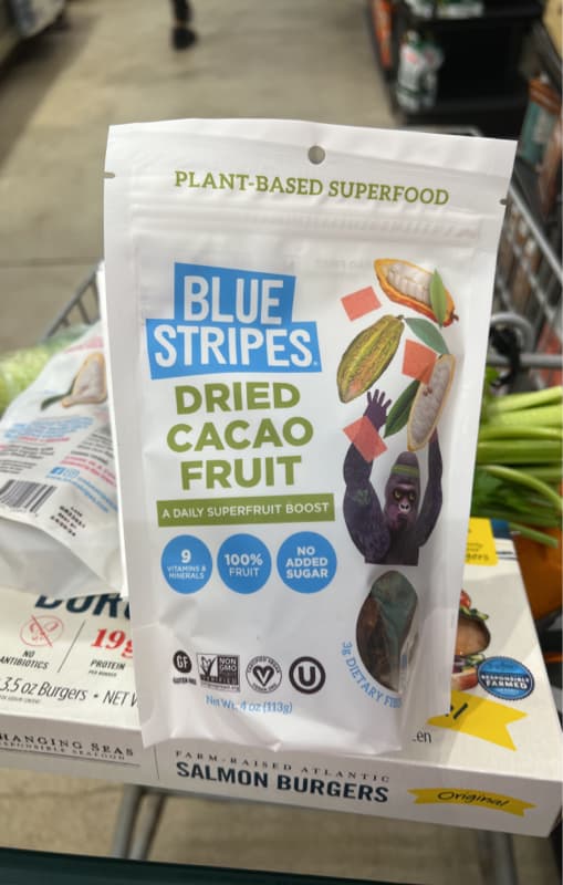 Blue Stripes Dried Cacao Fruit