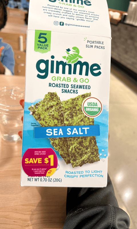 Gimme Grab & Go Roasted Seaweed Snacks