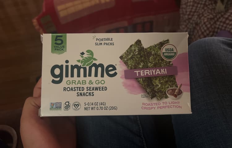 Gimme Grab & Go Roasted Seaweed Snacks Teriyaki