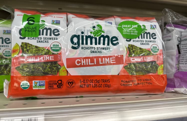 Gimme Chili Lime Roasted Seaweed Snacks Value
