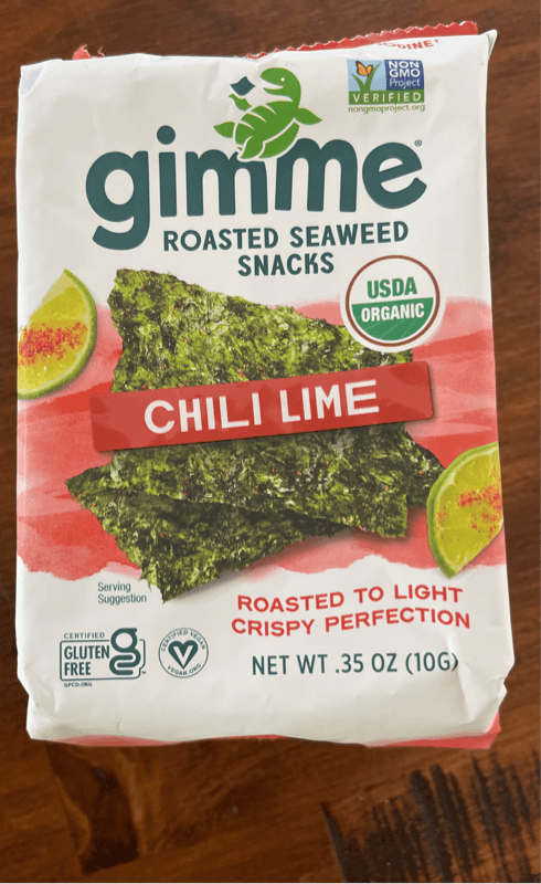 Gimme Chile Lime Roasted Seaweed Snacks