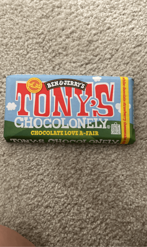 Ben & Jerry'S Tony'S White Chocolate Strawberry Cheesecake Brownie Bar