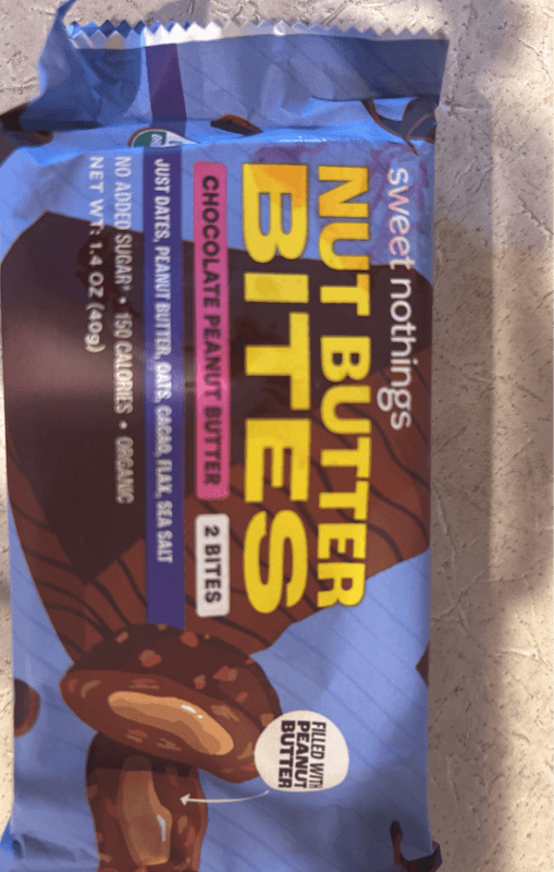 Sweet Nothings Nut Butter Bites Chocolate Peanut Butter