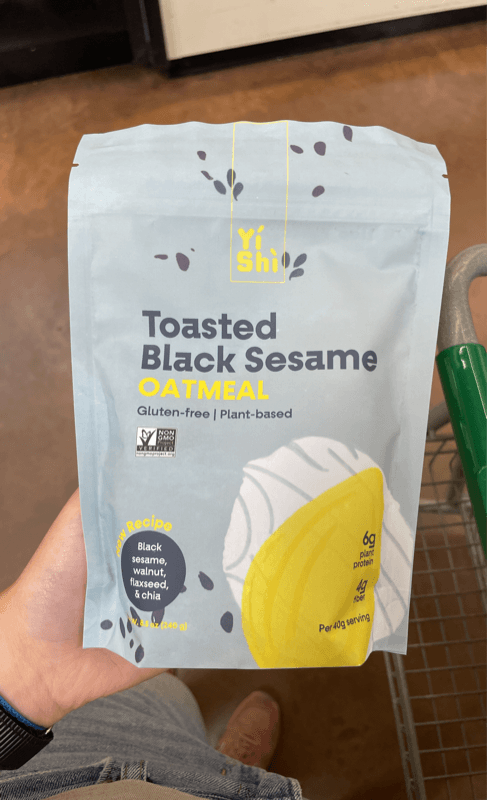 Yi Shi Toasted Black Sesame Oatmeal