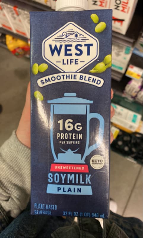 West Life Smoothie Blend Unsweetened Soymilk Plain