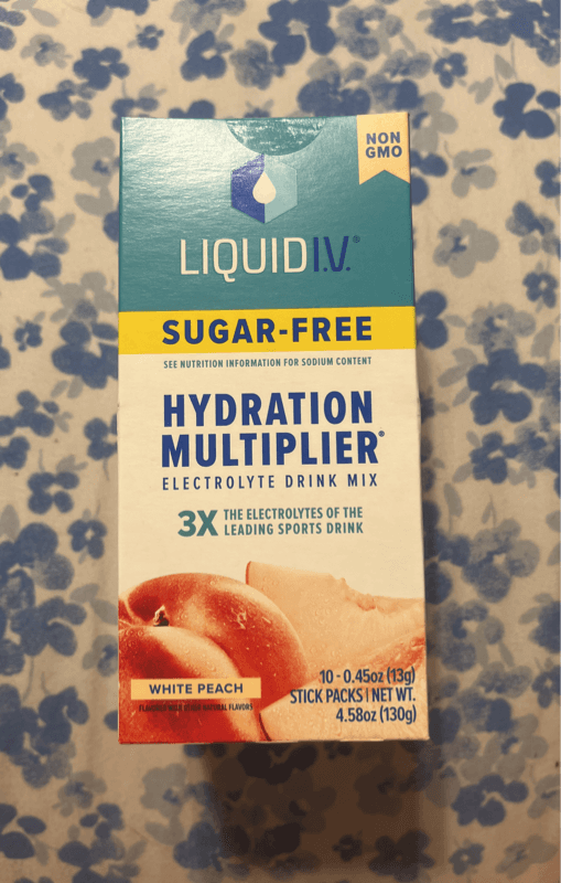Liquid I.V. Sugar-Free Hydration Multiplier White Peach Electrolyte Drink Mix