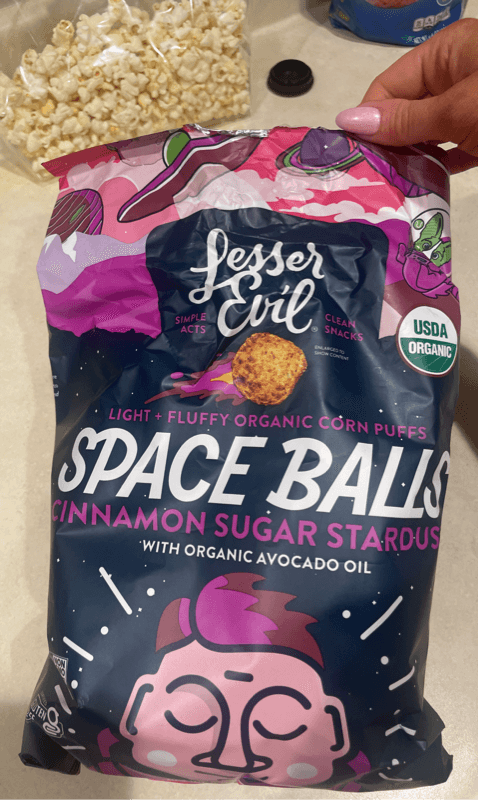 Lesserevil Space Balls Cinnamon Sugar Stardust