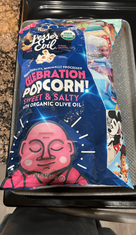 Lesser Evil Disney 100 Celebration Popcorn Sweet & Salty With Organic Olive Oil