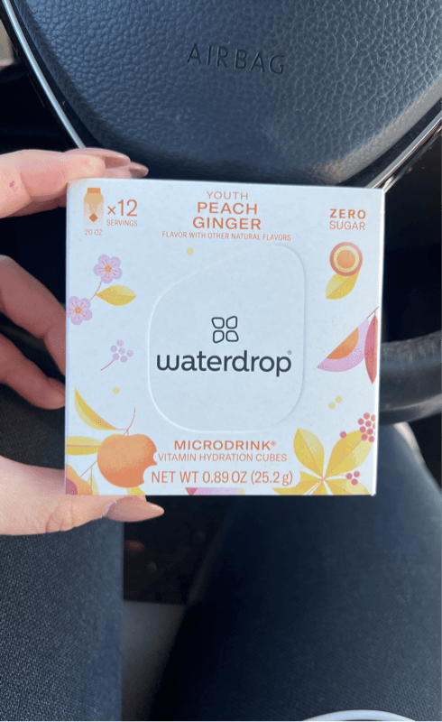 Waterdrop Microdrink Youth Peache Ginger Vitamin Hydration Cubes