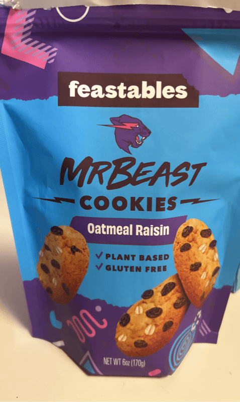 Feastables Mr Beast Oatmeal Raisin Cookies