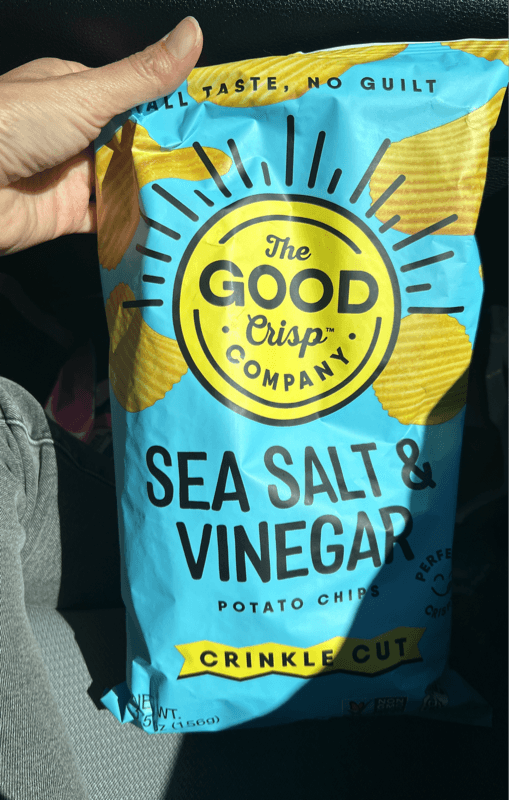 The Good Crisp Company Sea Salt & Vinegar Crinkle Cut Potato Chips