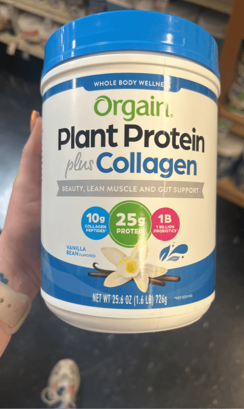 Orgain Vanilla Bean Plant Protein Plus Collagen