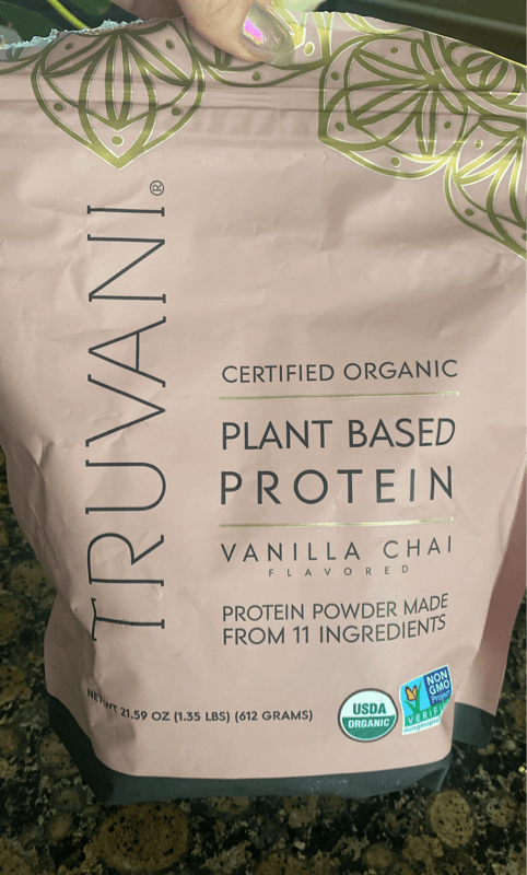 Truvani Organic Plant Based Protein Vanilla Chai