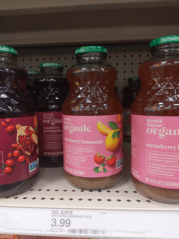 Good & Gather Organic Strawberry Lemonade