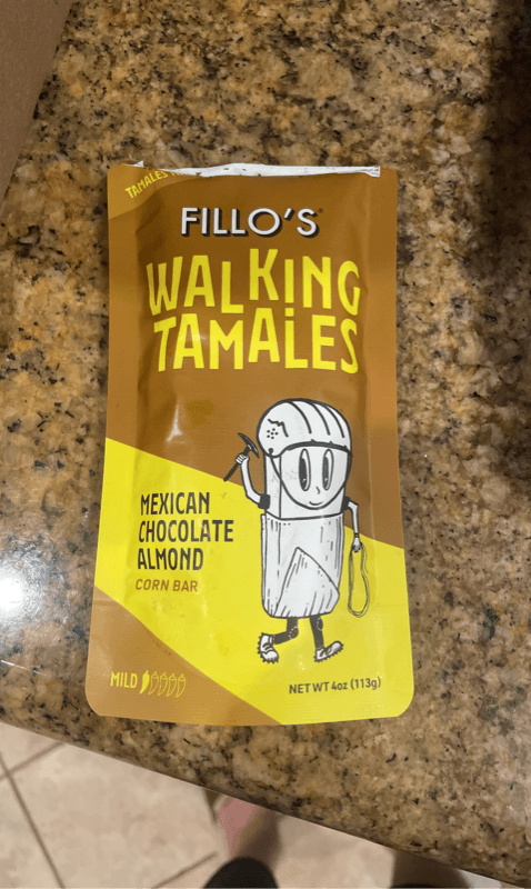 Fillo'S Walking Tamales Mexican Chocolate Almond Corn Bar