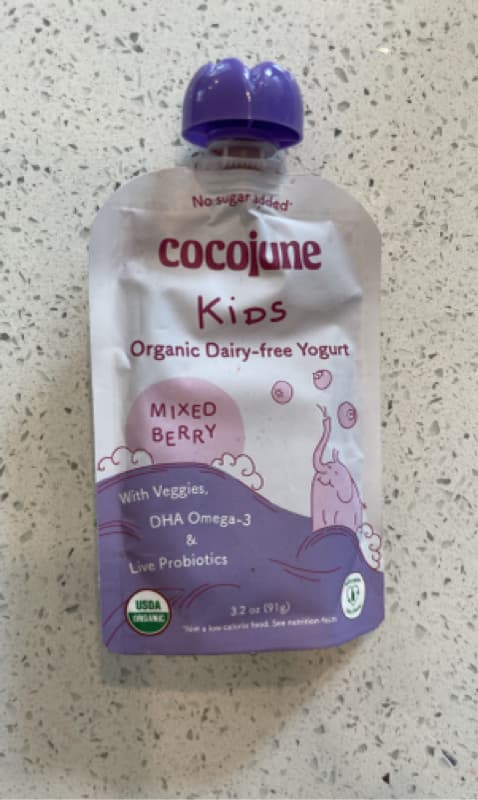 Cocojune Kids Organic Dairy-Free Yogurt Mixed Berry