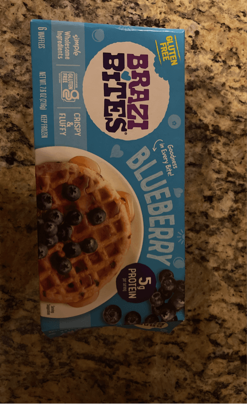 Brazi Bites Blueberry Waffles