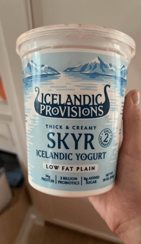 Icelandic Provisions Thick & Creamy Skyr Icelandic Yogurt Low Fat Plain