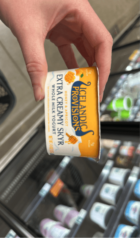 Icelandic Provisions Honey & Apricot Extra Creamy Skyr Whole Milk Yogurt