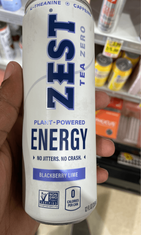 Zest Tea Zero Blackberry Lime Plant-Powder Energy Drink