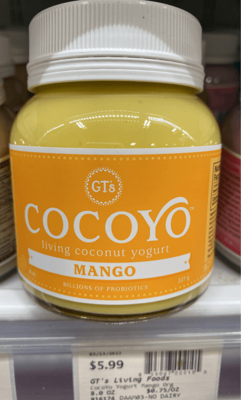 Gt'S Cocoyo Mango Living Coconut Yogurt