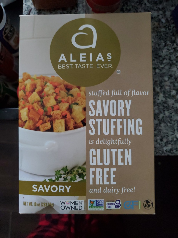 Is it Breastfeeding Friendly? Aleias Stuffing Mix Savory Box