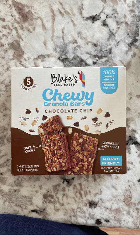 Blake'S Seed Based Chocolate Chip Chewy Granola Bars