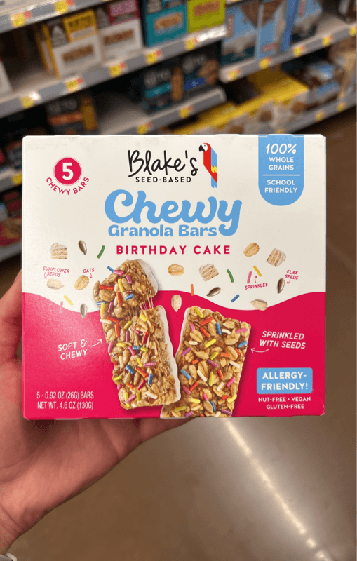 Blake'S Seed Based Chewy Granola Bars Birthday Cake