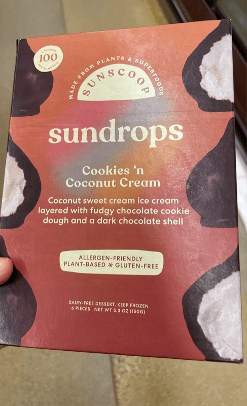 Sunscoop Sundrops Cookies 'N Coconut Cream