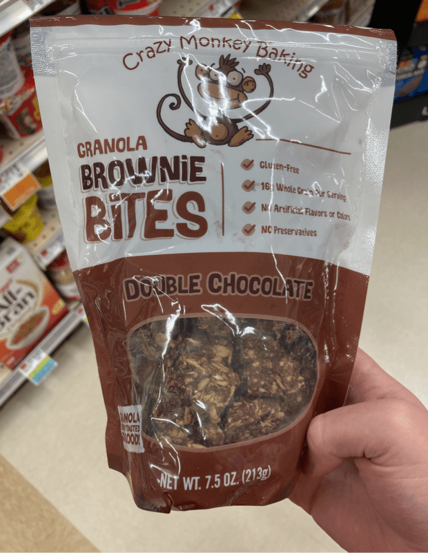 Crazy Monkey Baking Double Chocolate Granola Brownie Bites