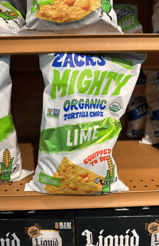 Zack'S Mighty Organic Lime Tortilla Chips