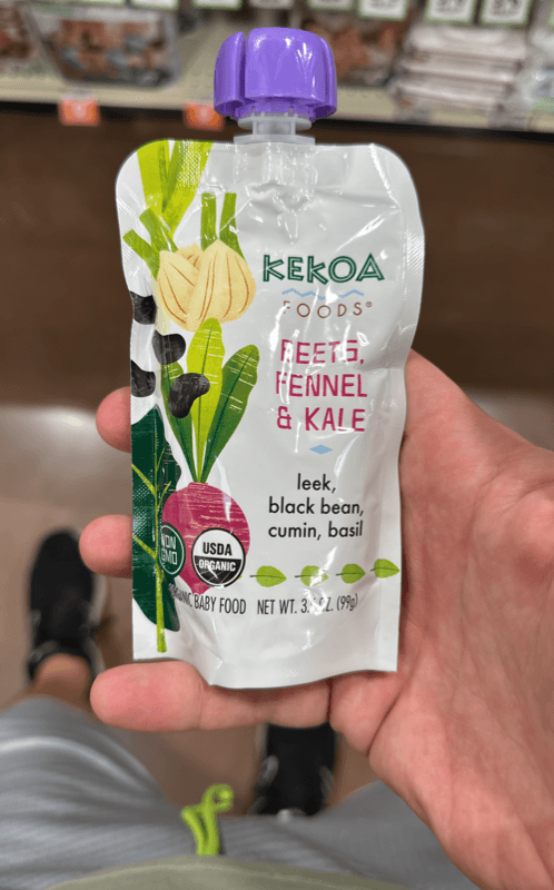 Kekoa Foods Beets, Fennel & Kale Organic Baby Food Puree