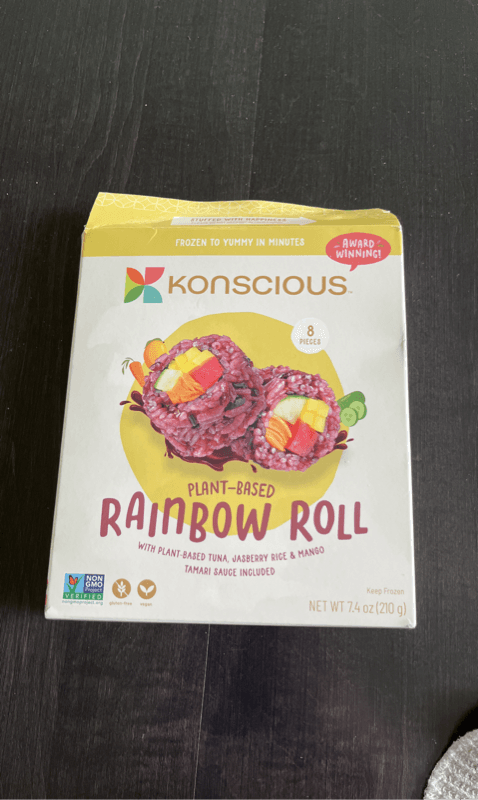 Konscious Plant-Based Rainbow Roll