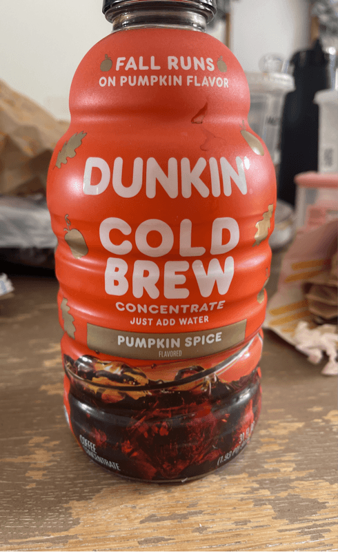Dunkin' Pumpkin Spice Flavored Cold Brew Concentrate